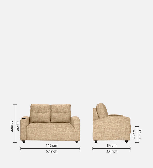 Zeus 2 fabric Seater Sofa