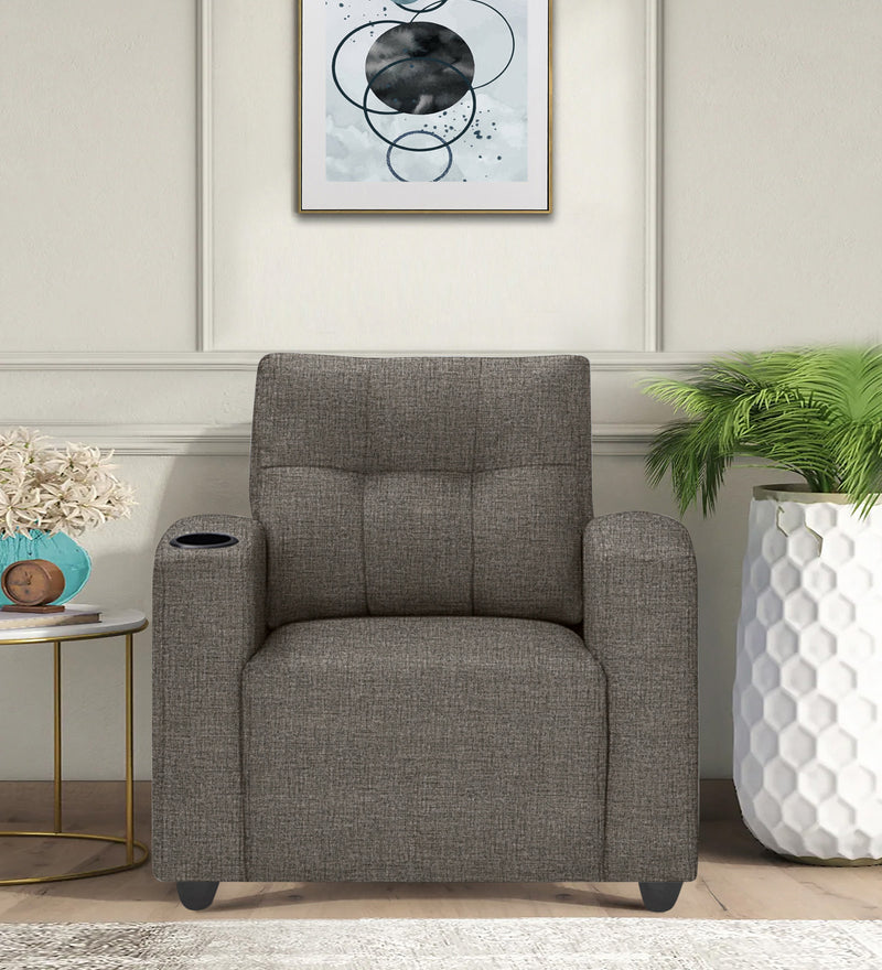 Zeus 1 Seater Fabric Sofa
