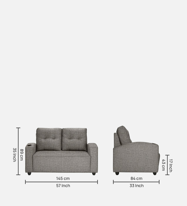 Zeus 2 fabric Seater Sofa