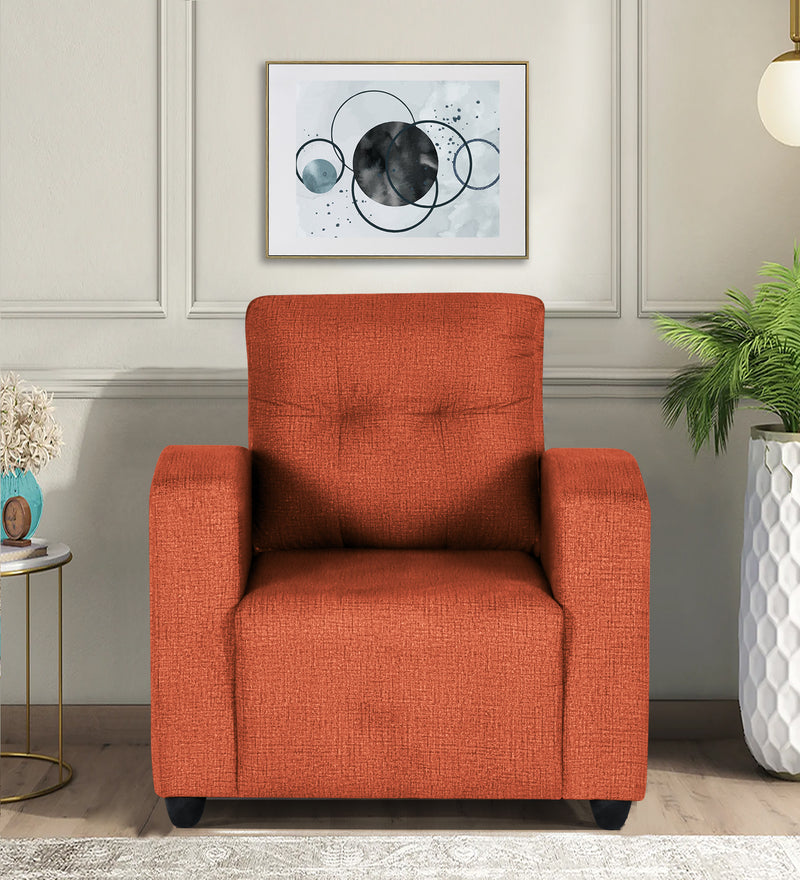 Zeus 1 Seater Fabric Sofa