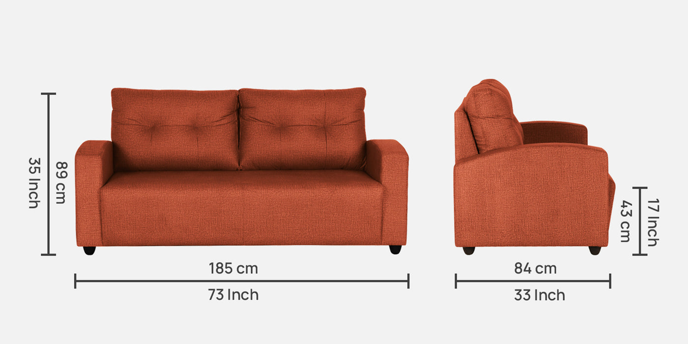 Zeus 3 Fabric Seater Sofa