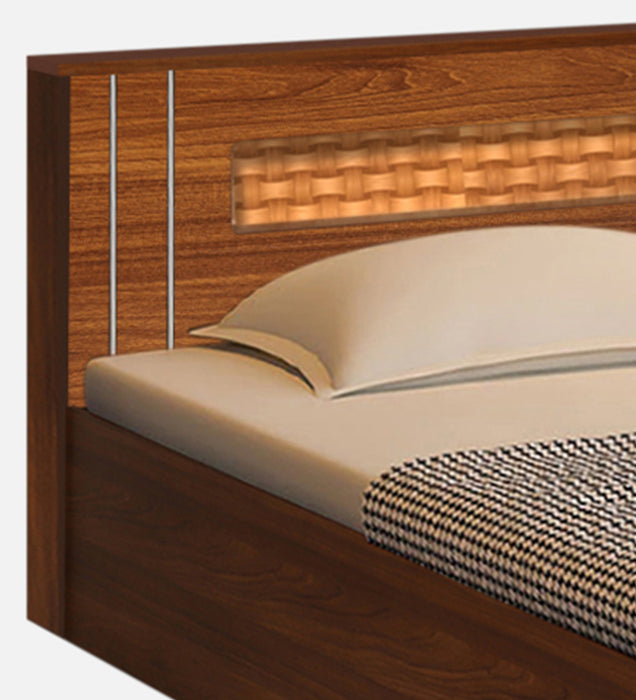 Zoya Engineered Wood Double Bed in Bali Teak Finish