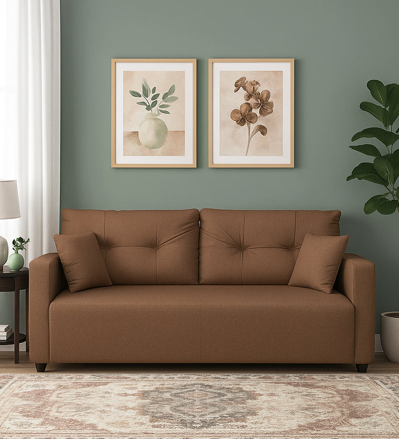 Topaz Fabric 3 Seater Sofa