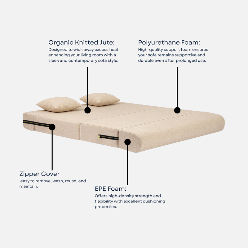 Dream lux Foldable Sofa Cum Bed 5x6