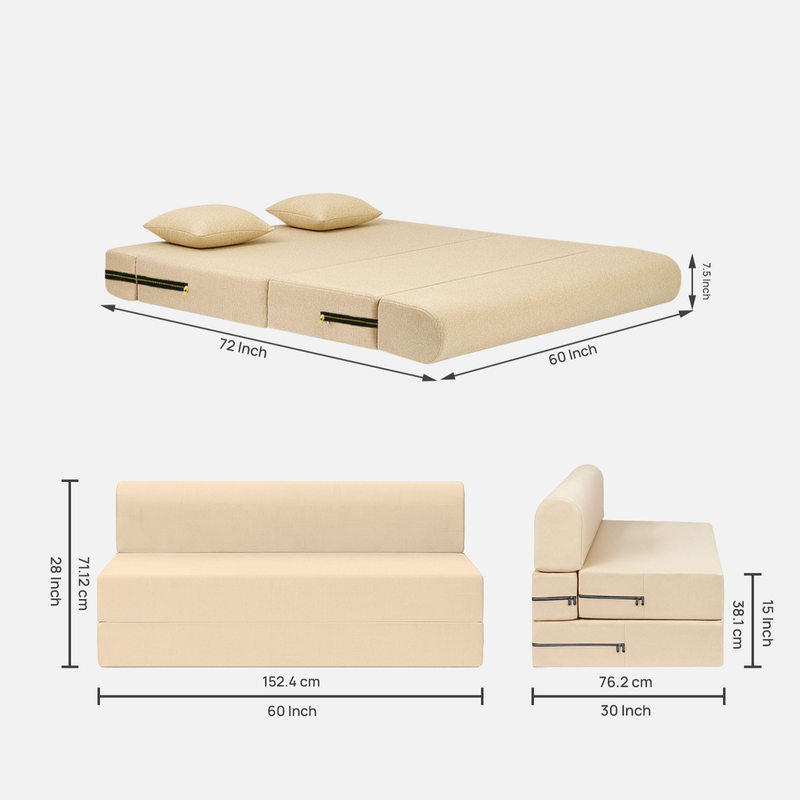 Dream lux Foldable Sofa Cum Bed 5x6