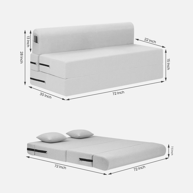 Dream lux Foldable Sofa Cum Bed 5x6
