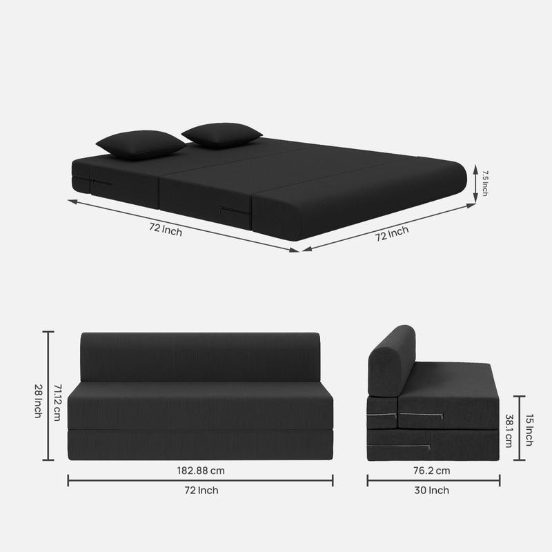 Dream lux Foldable Sofa Cum Bed 6x6