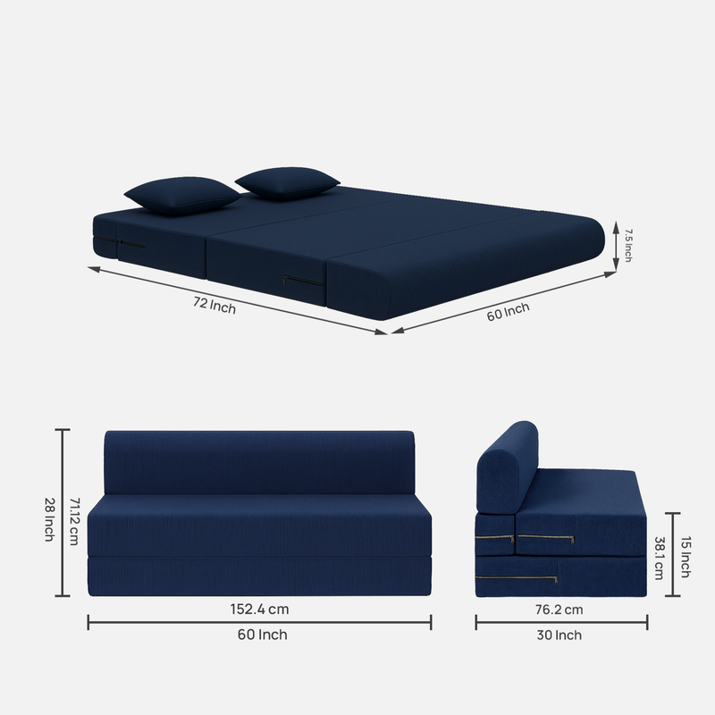 Dream lux Foldable Sofa Cum Bed 5x6