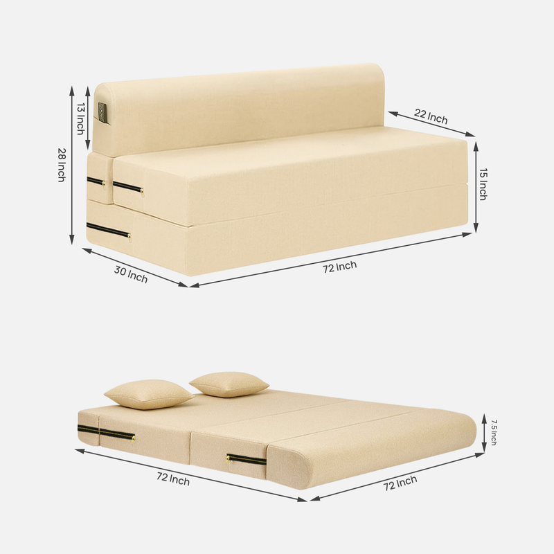 Dream lux Foldable Sofa Cum Bed 6x6