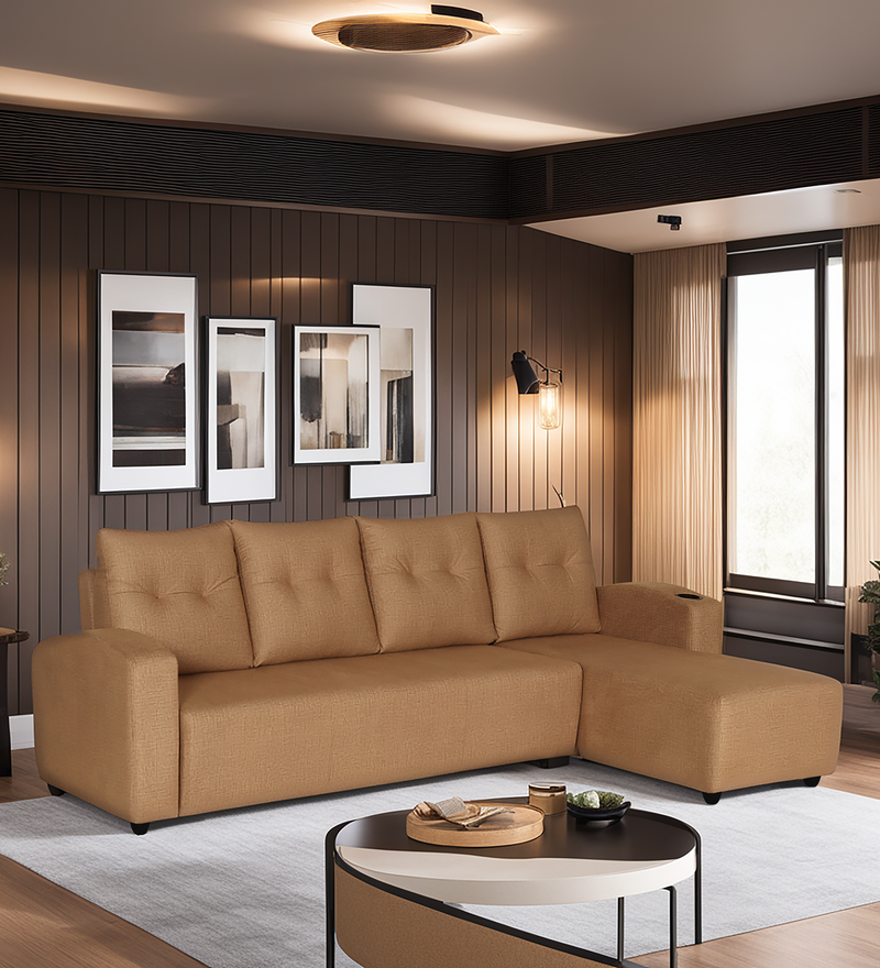 Topaz Fabric Sectional Sofa 6 Seater RHS/LHS