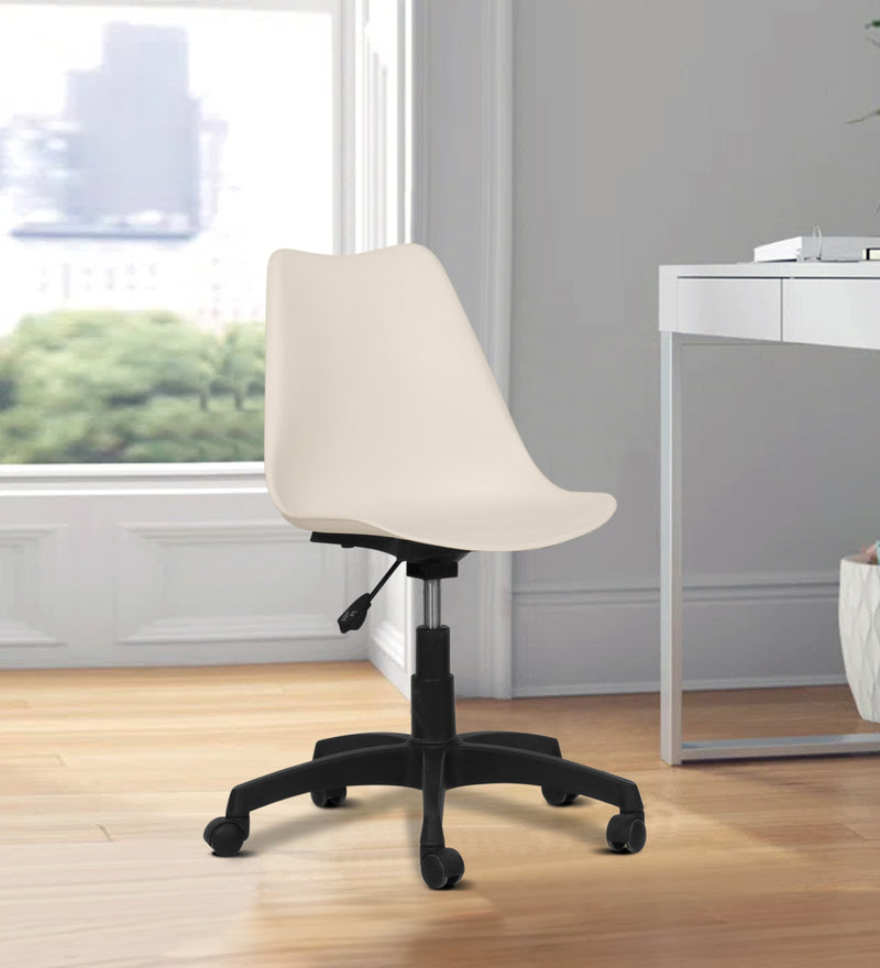 Bling Medium Back Office Chair In White Colour