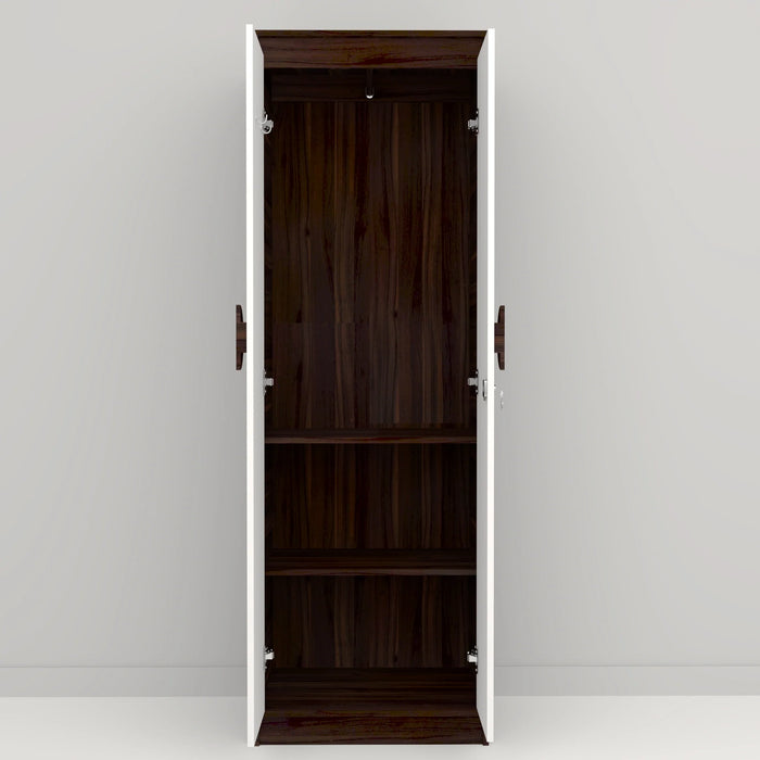 Calypso Milky Maple 2 Tone Engineered Wood 2 Door Wardrobe (Finish Color - Milky Maple 2 Tone, Knock Down)