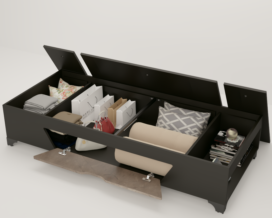 Kaze Single Bed With Box Storage