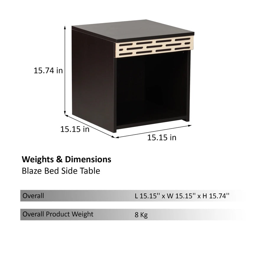 Trevi Blaze Engineered Wood Bedside Table