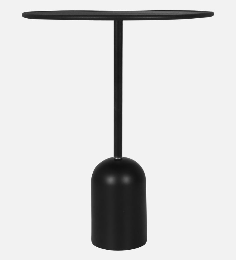 Capri Iron Side Table In Black Colour