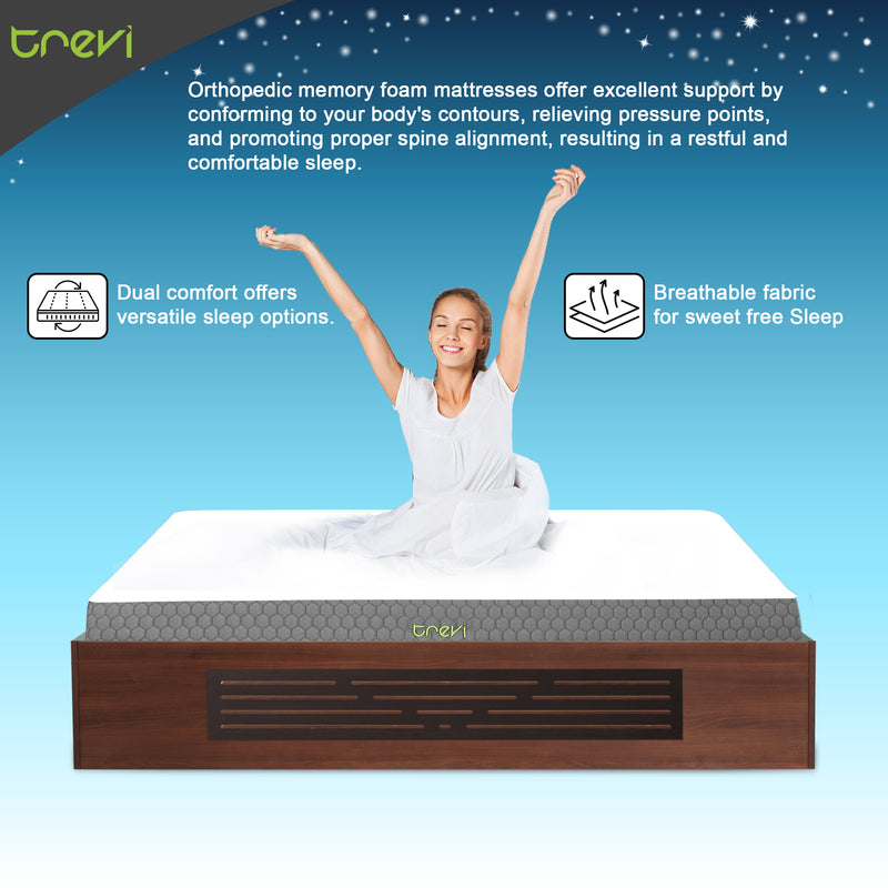 Enigma Orthopedic Memory Foam Mattress In Dual Tone Colour