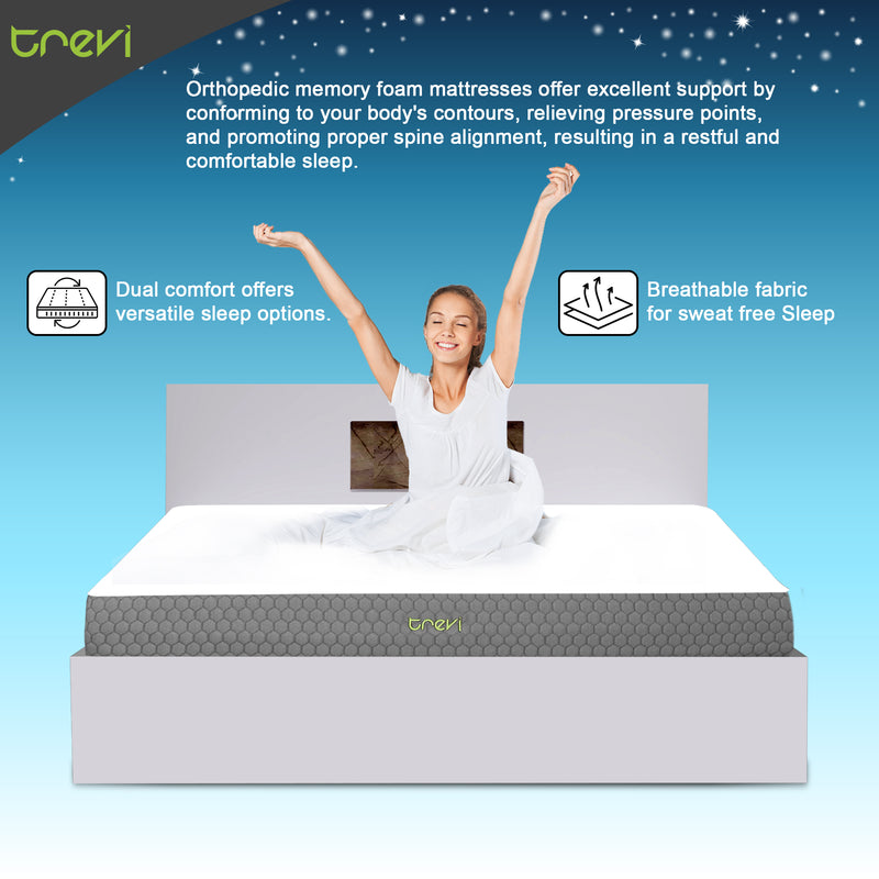 Enigma Orthopedic Memory Foam Mattress In Dual Tone Colour