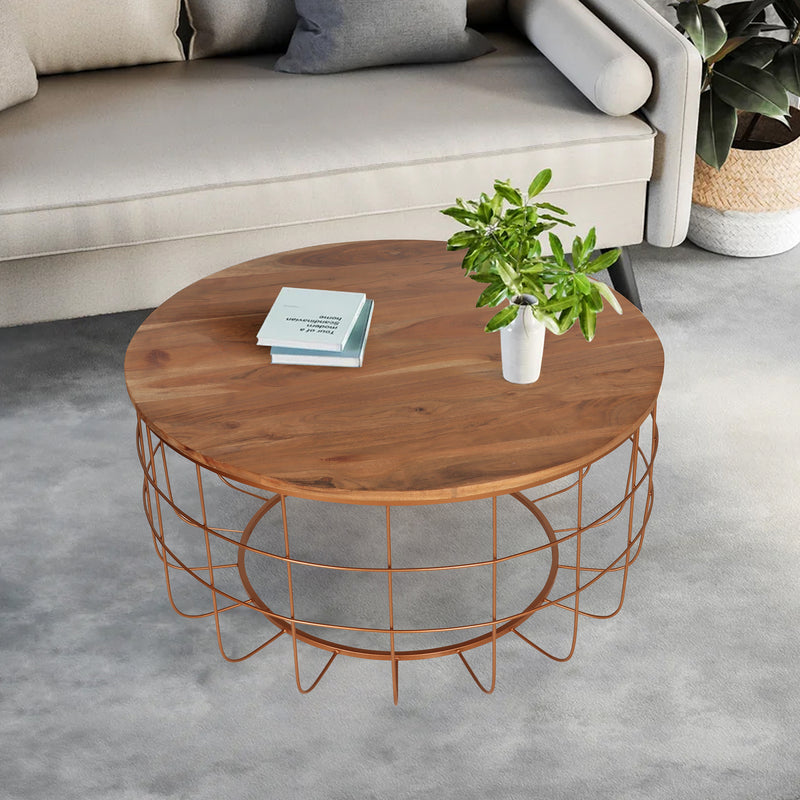 Florence Coffee Table in Gold Finish