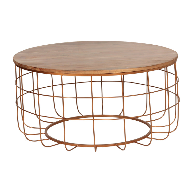 Florence Coffee Table in Gold Finish