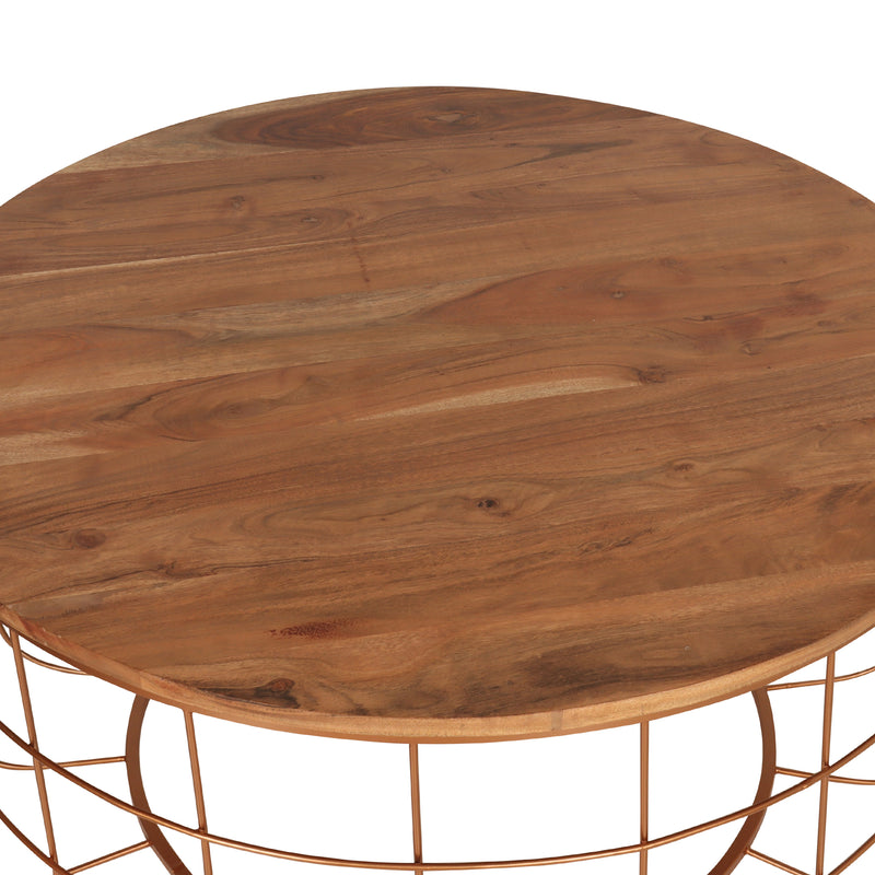 Florence Coffee Table in Gold Finish