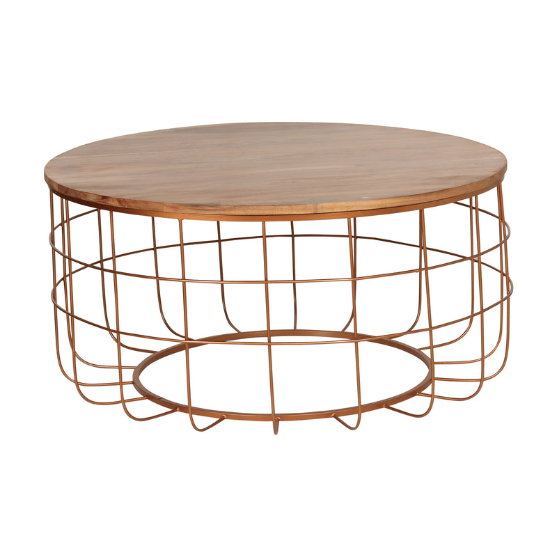 Florence Coffee Table in Gold Finish