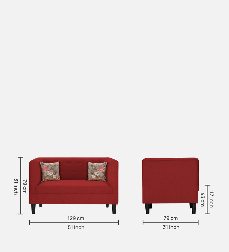 Garnet Fabric 1 Seater Sofa