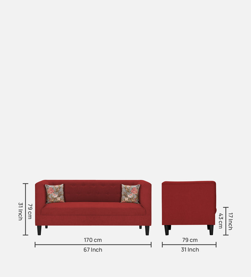 Garnet Fabric 1 Seater Sofa