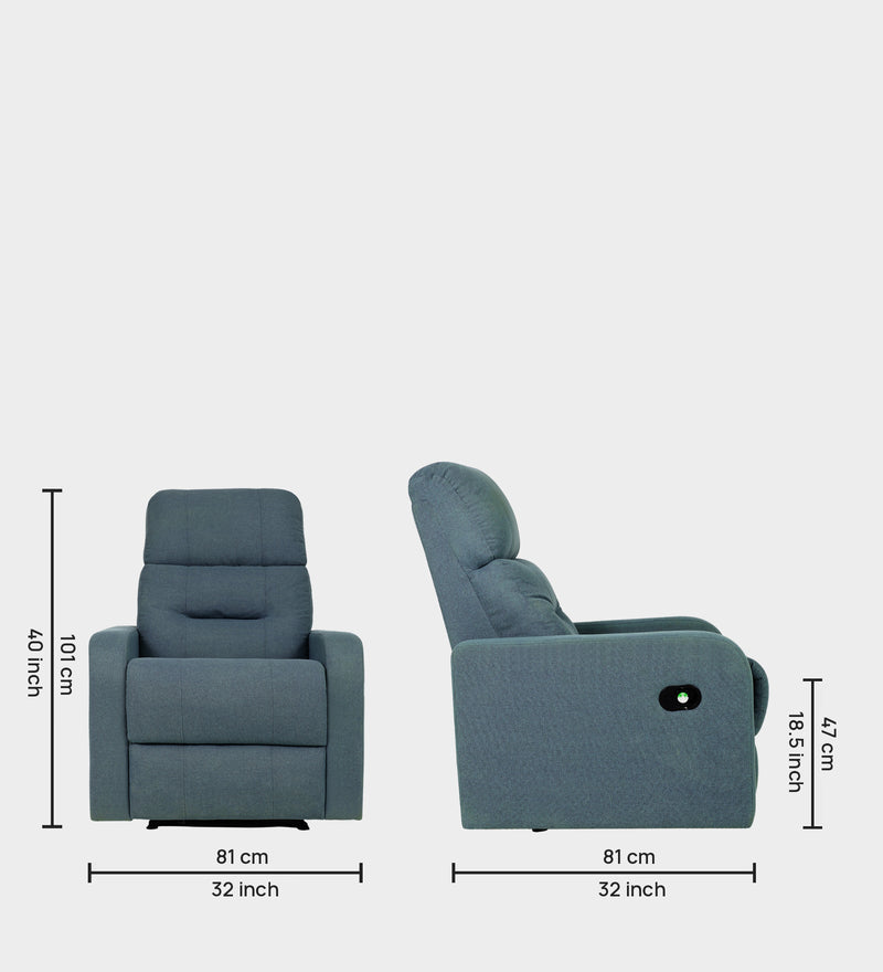Hawaii Fabric 1 Seater Manual Recliner