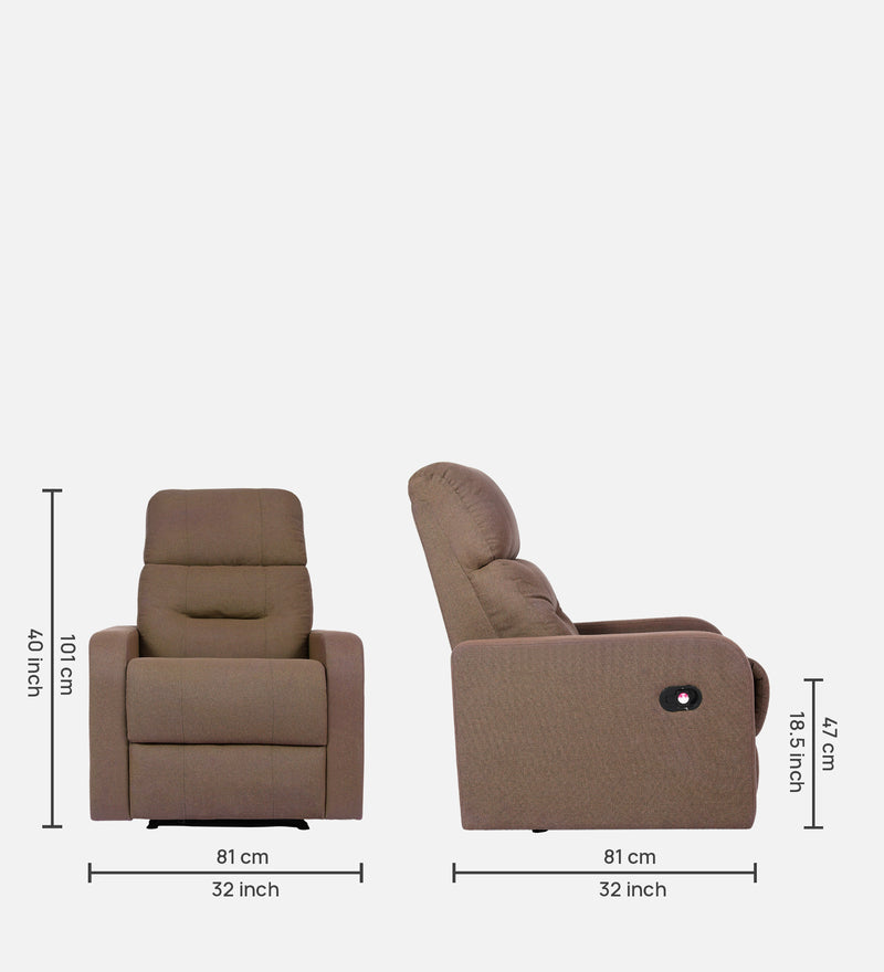 Hawaii Fabric 1 Seater Manual Recliner