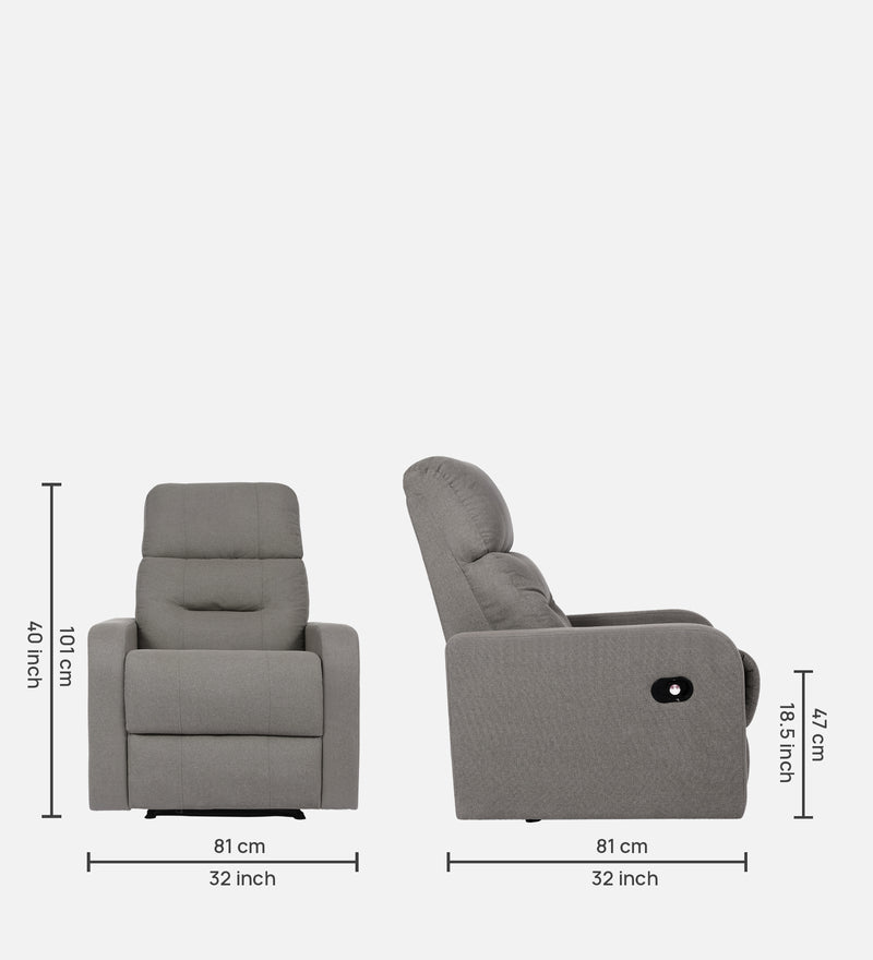 Hawaii Fabric 1 Seater Manual Recliner