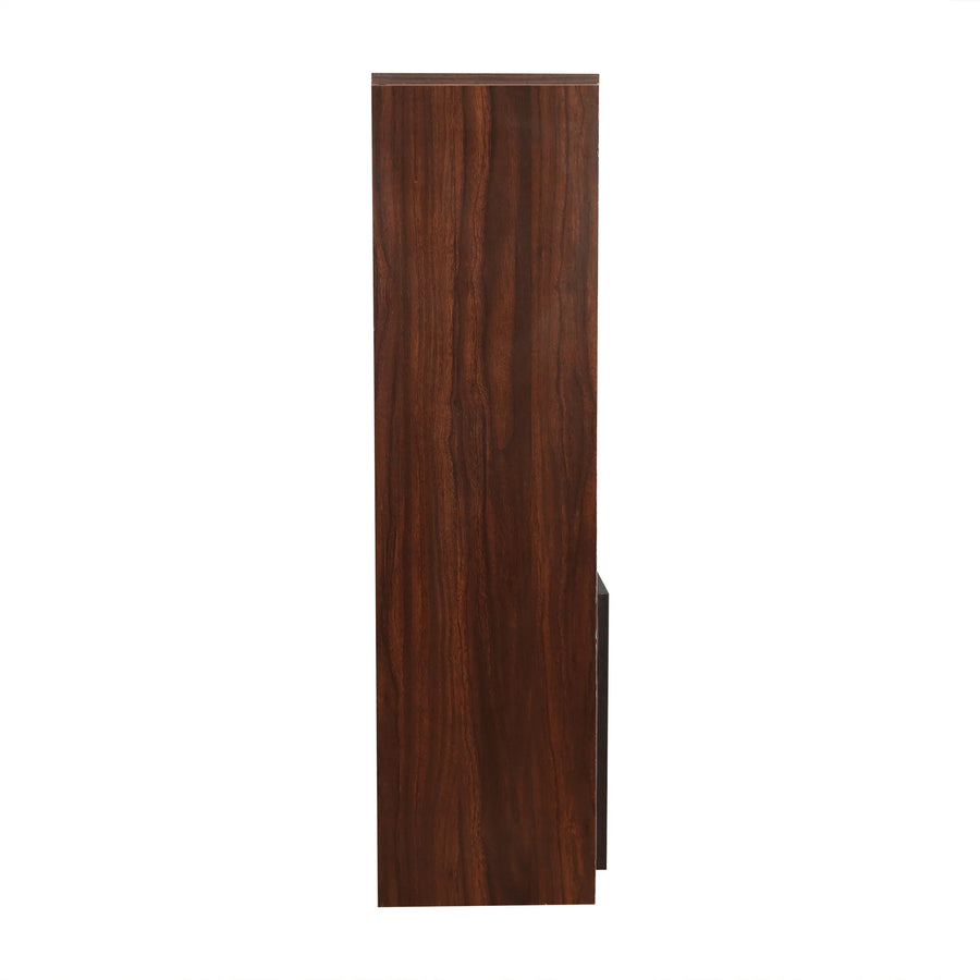 Trevi Ibis Engineered Wood Semi-Open Book Shelf (Finish Color - Wenge, Knock Down)