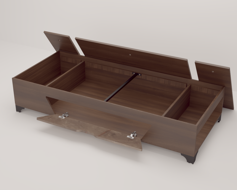 Kaze Single Bed With Box Storage