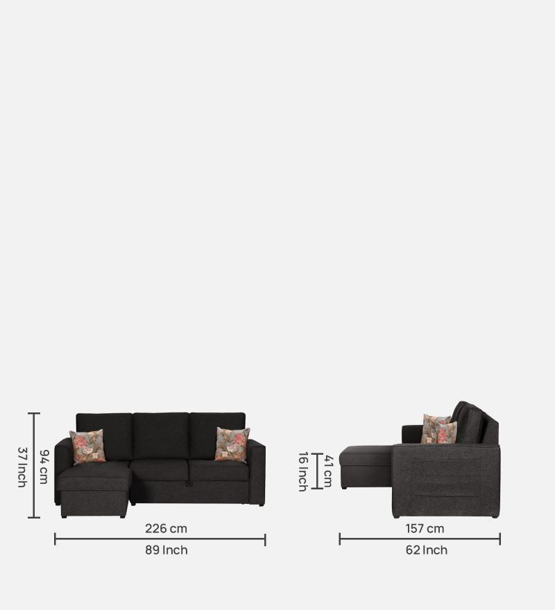 Kobe 4 Seater Sofa Cum Bed With Storage