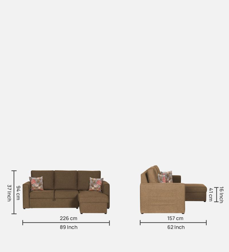 Kobe 4 Seater Sofa Cum Bed With Storage