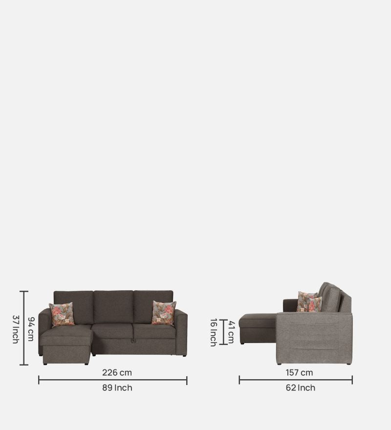 Kobe 4 Seater Sofa Cum Bed With Storage