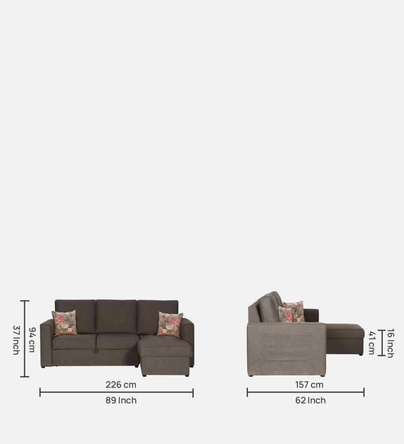 Kobe 4 Seater Sofa Cum Bed With Storage