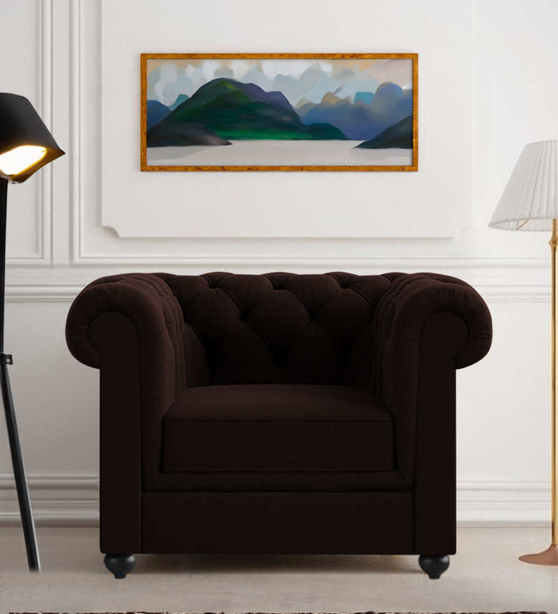 Manchester Fabric 1 Seater Sofa