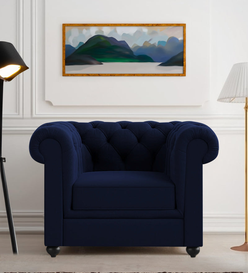 Manchester Fabric 1 Seater Sofa