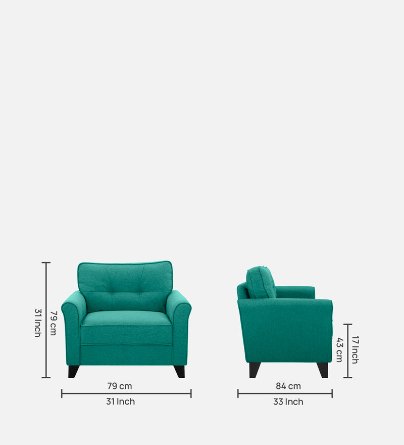 Miranda Fabric 1 Seater Sofa