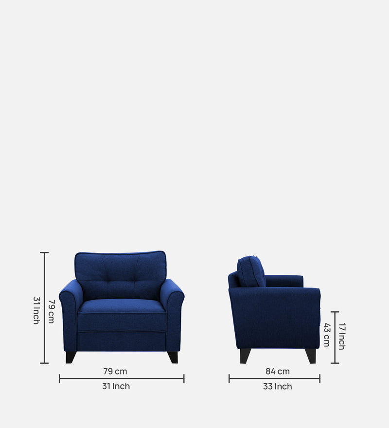 Miranda Fabric 1 Seater Sofa