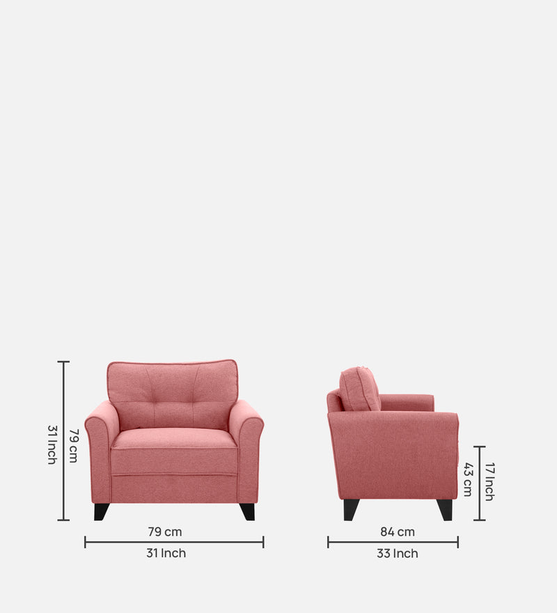 Miranda Fabric 1 Seater Sofa