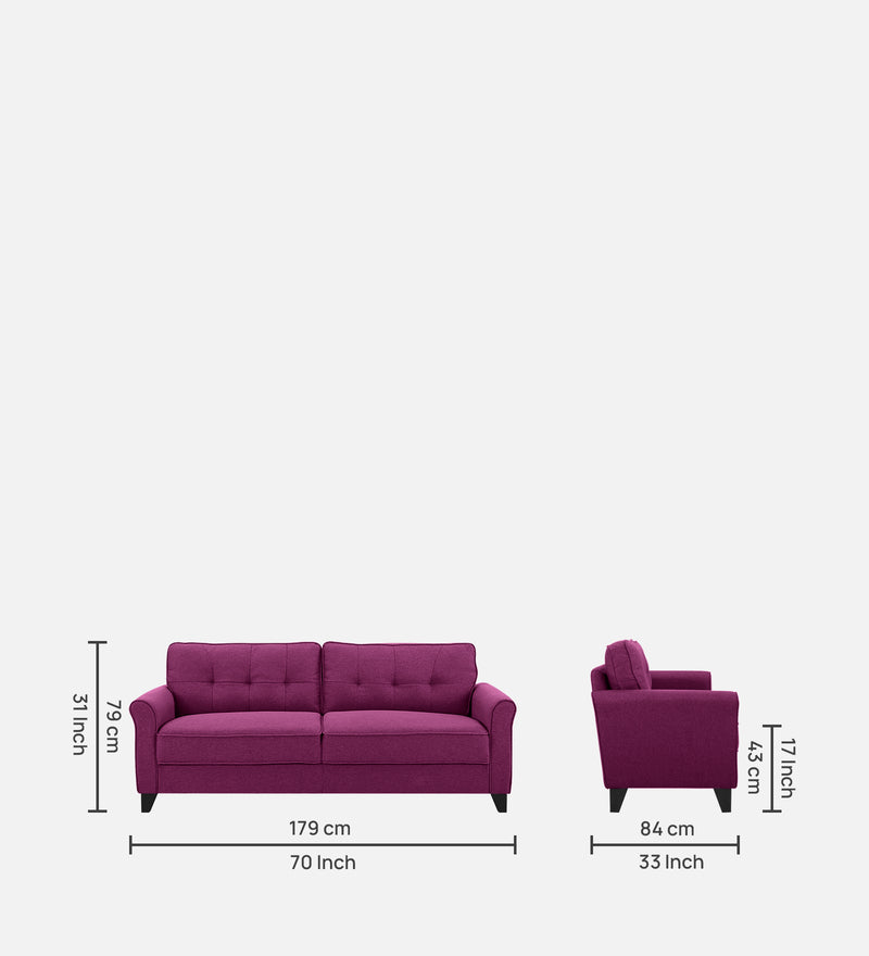 Miranda Fabric 1 Seater Sofa