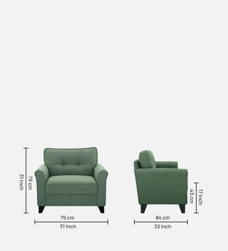 Miranda Fabric 1 Seater Sofa