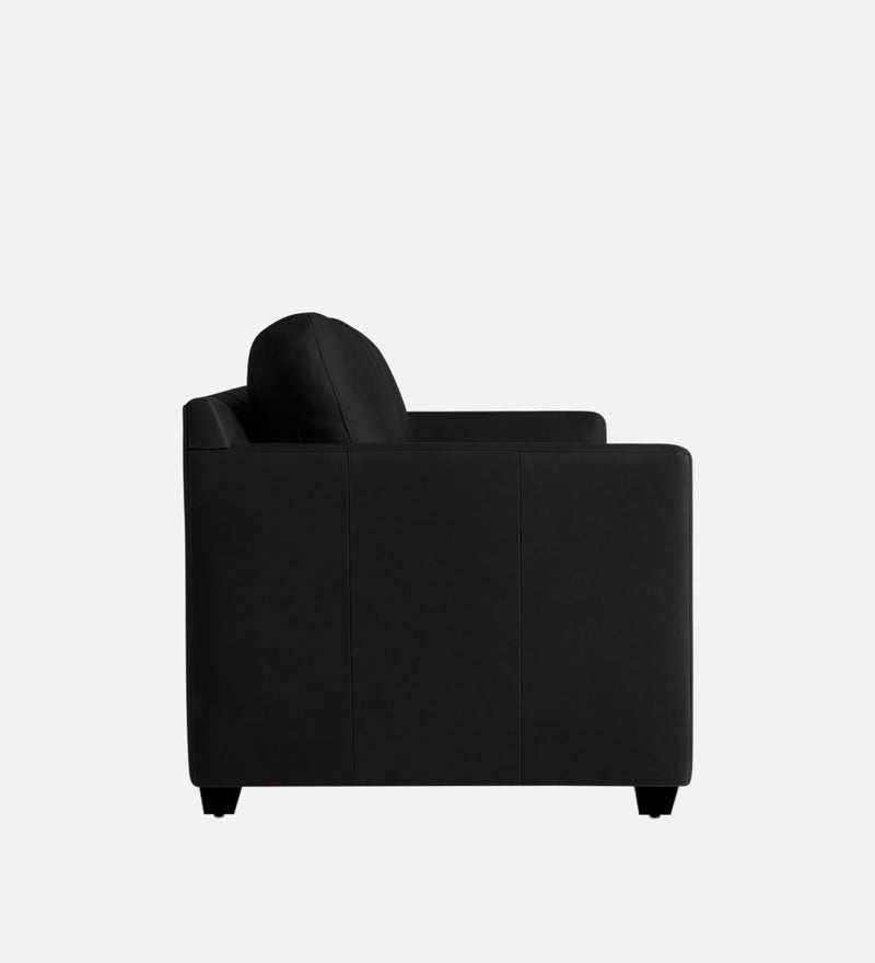 Olive Leatherette 1 Seater Sofa