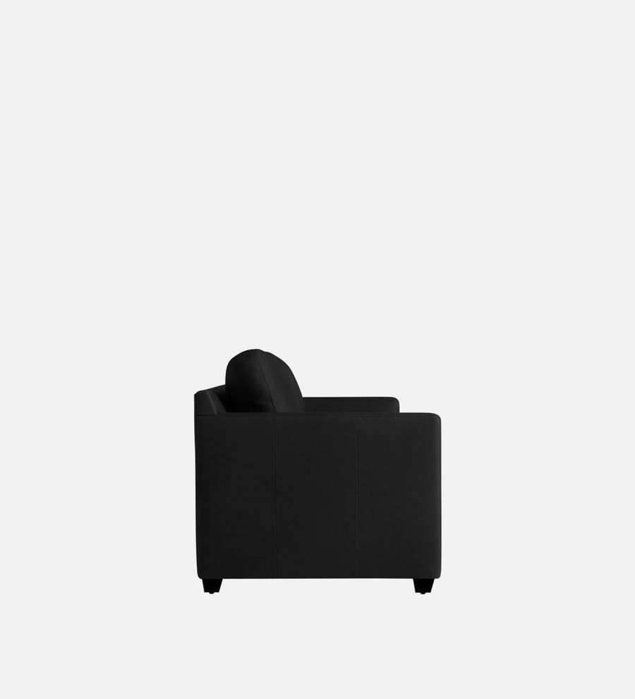 Olive Leatherette 1 Seater Sofa