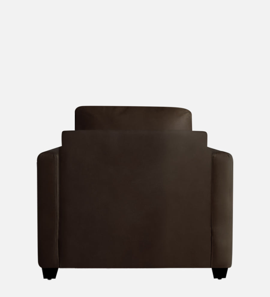 Olive Leatherette 1 Seater Sofa