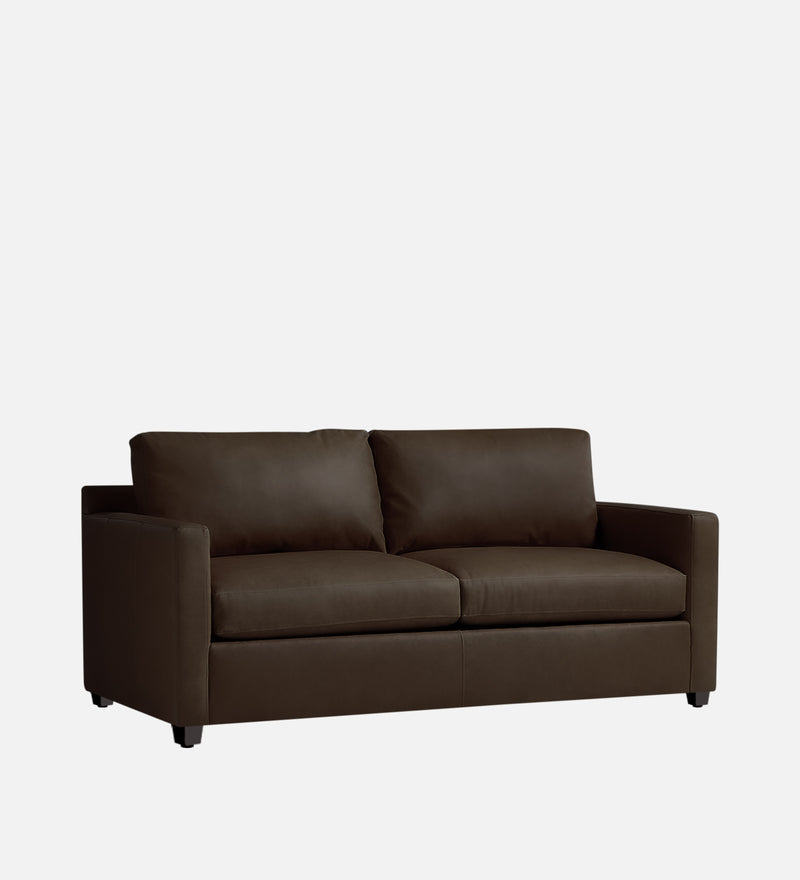 Olive Leatherette 1 Seater Sofa