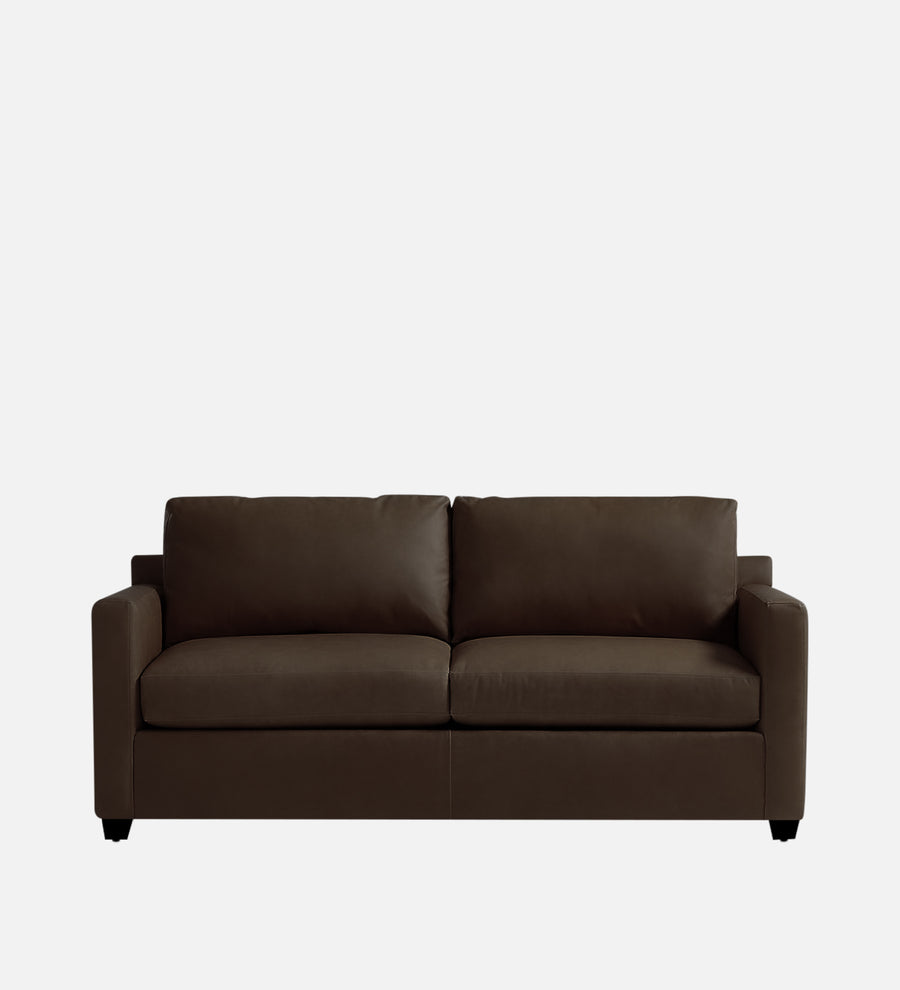 Olive Leatherette 1 Seater Sofa