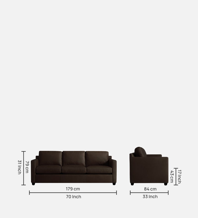 Olive Leatherette 1 Seater Sofa
