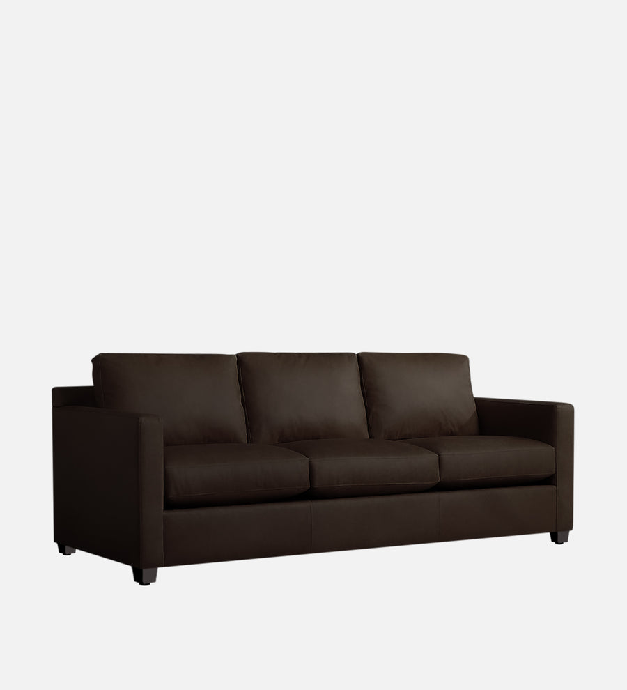 Olive Leatherette 1 Seater Sofa